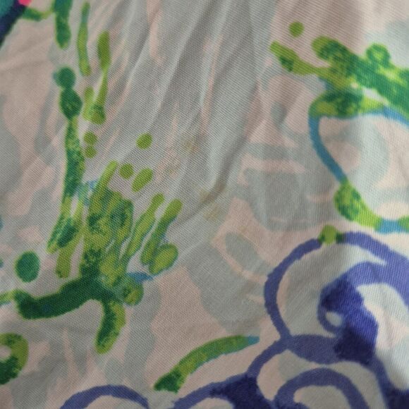 Lilly Pulitzer Girls Little Kinley Special Delivery Lace Blue Pink Dress 12 - Picture 3 of 9